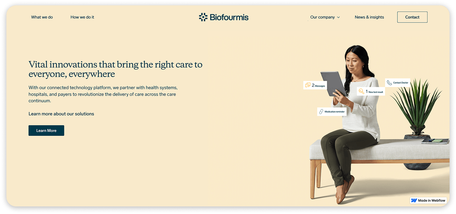 Biofourmis home page