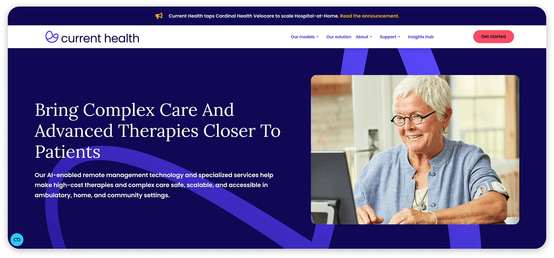 Current Health homepage