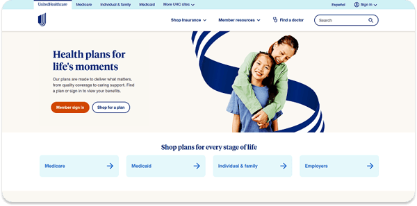 UnitedHealthcare Homepage