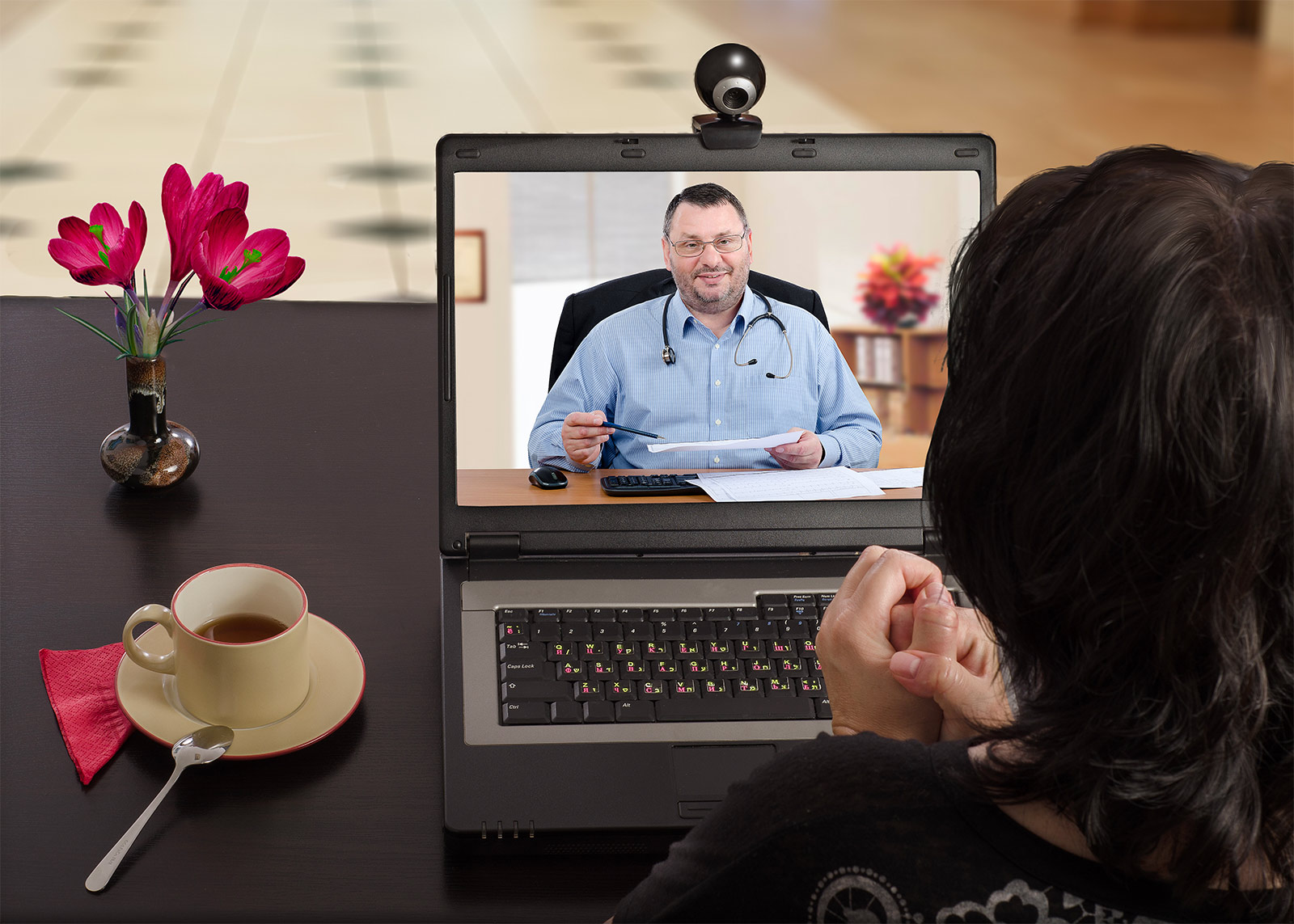 Patient Consulting Telehealth Doctor