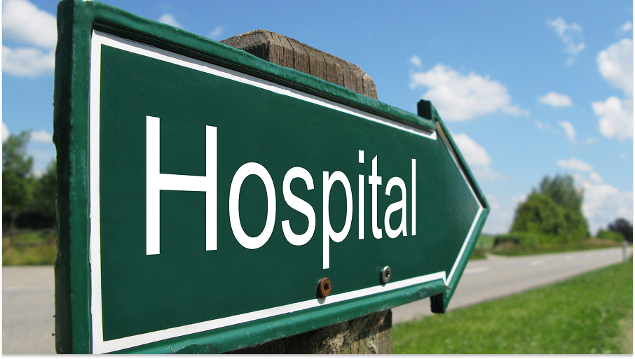 Rural hospital sign